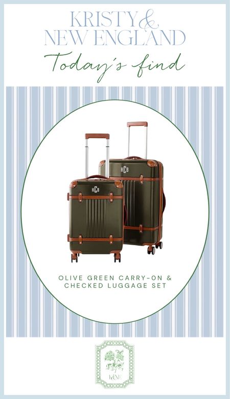 Obsessed with this olive green luggage for fall & holiday travels 

#LTKSeasonal #LTKtravel #LTKGiftGuide