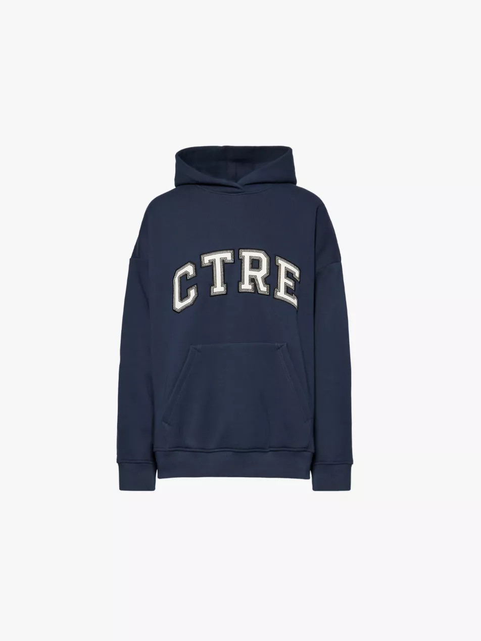 Varsity cotton-jersey hoody | Selfridges