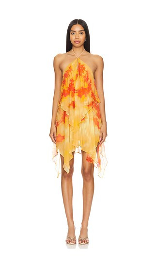 Raven Mini Dress in Orange Sunset | Revolve Clothing (Global)