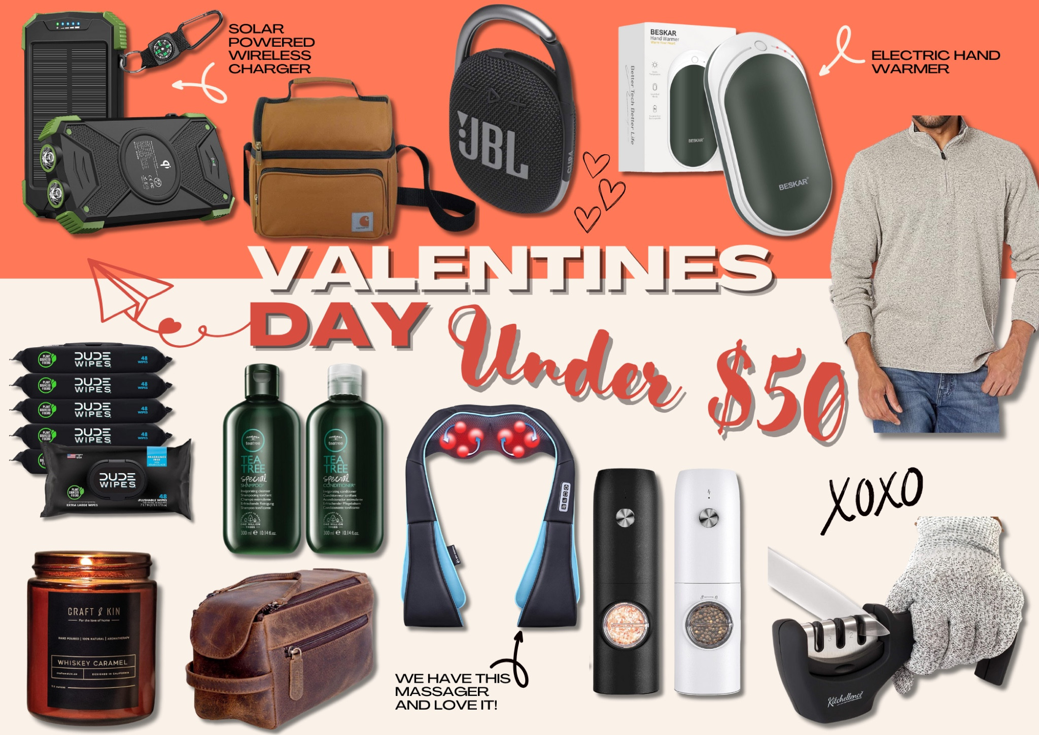 Valentines Day ideas for him under $50 and with prime shipping! 

#LTKfindsunder50 #LTKGiftGuide