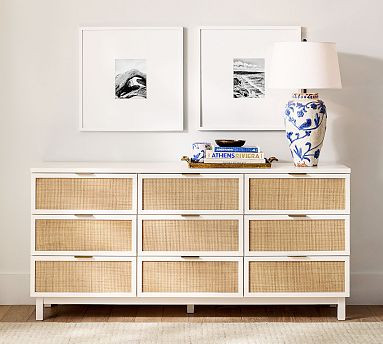 Westly 9-Drawer Cane Dresser (71") | Pottery Barn (US)