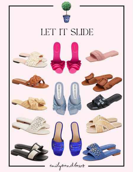 Let it slide! Sharing a roundup of my favorite summer shoes!