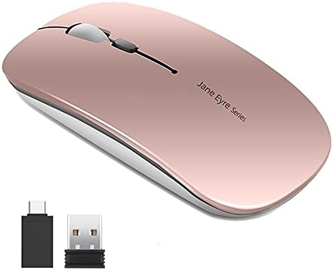 Q5 Slim Rechargeable Wireless Mouse, 2.4G Portable Optical Silent Ultra Thin Wireless Computer Mo... | Amazon (US)