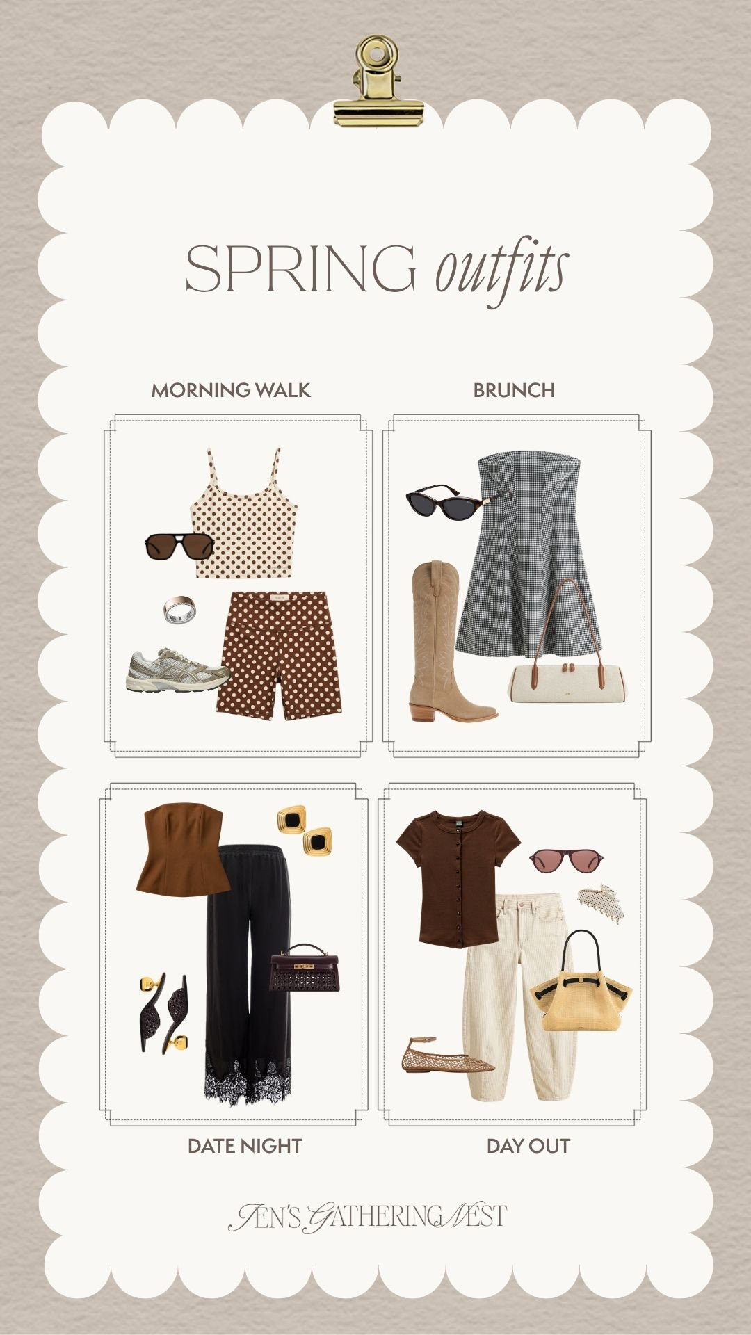 Spring outfits for every plan. 🌿 From morning walks to brunch, date nights and easy day-out looks, these are the pieces I’m reaching for on repeat this season. 🤎✨

#springoutfits #outfitinspo #everydaystyle #brunchoutfit #datenightlook #casualchic #neutralstyle #capsulewardrobe #effortlessoutfits #springstyle 

 

#LTKootd #LTKSeasonal