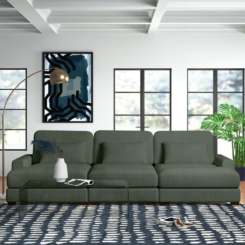 Antravian 127.5'' Square Arm Sofa | Wayfair North America