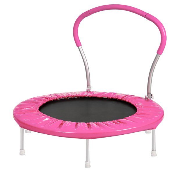 Kids Trampoline, 2021 Upgraded 36" Mini Child Trampoline with Handrail and Padded Cover, Rust-Fre... | Walmart (US)