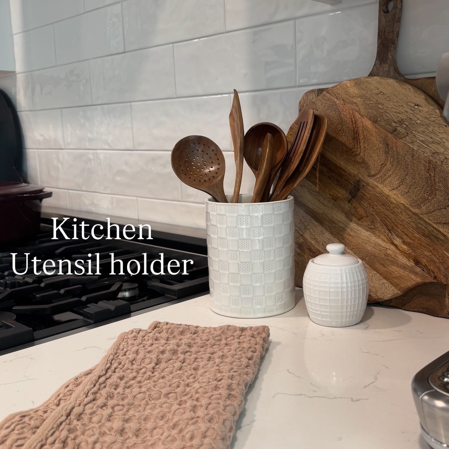 Kitchen utensil holder, Amazon finds, kitchenware, Amazon kitchen, round utensil holder, ceramic utensil holder, Amazon finds 

#LTKhome