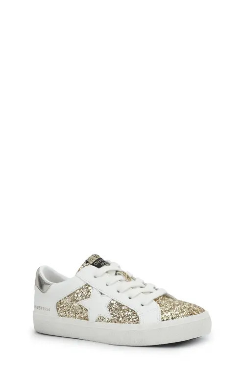 Vintage Havana Kids' Vail Sneaker in White Gold Glitter at Nordstrom, Size 3 M | Nordstrom