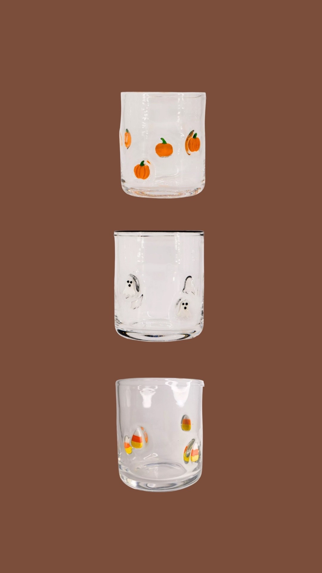 Icon fall juice glasses for only $7.99 each! 🎃👻 