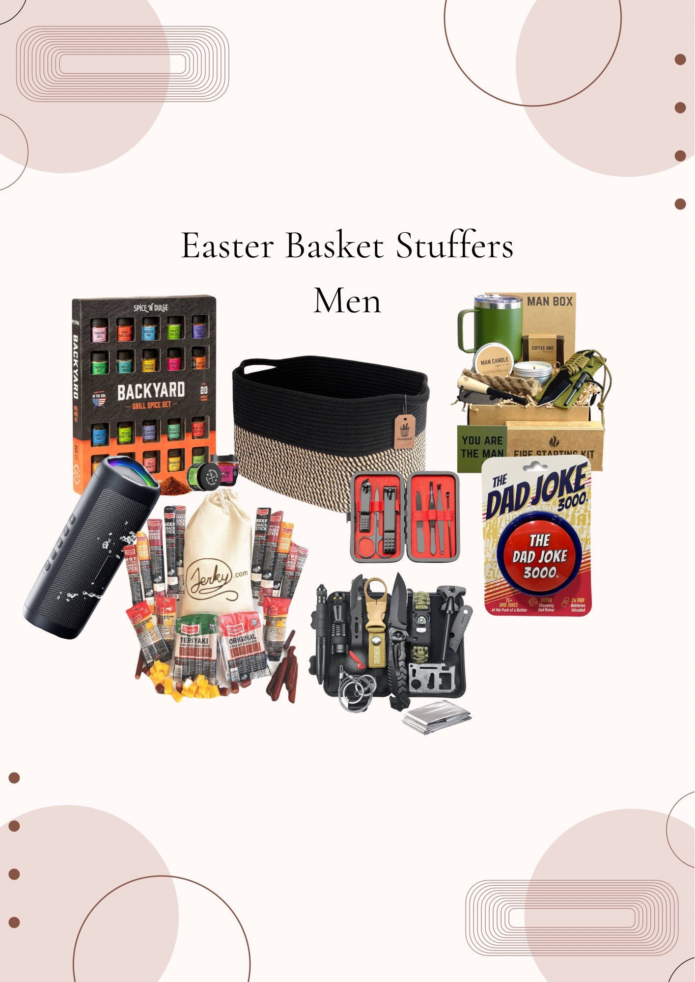 Easter Basket Stuffers For Men - Easter Basket Ideas For Dads

#easterbasketideas #easterbasketstuffers #easterbaskets #menseasterbasketideas #basketstuffers #ltkfinds #ltkfind #amazonfinds

#LTKMens #LTKFamily #LTKSeasonal