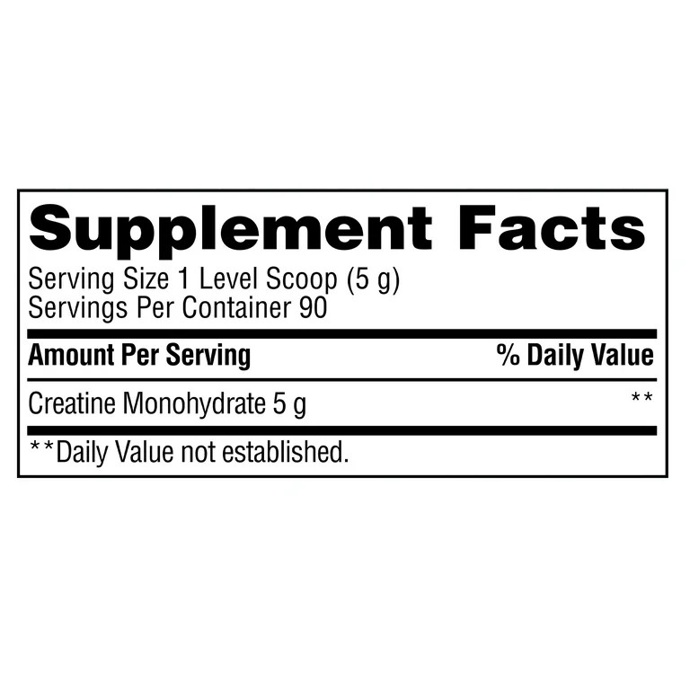 Equate Creatine Monohydrate Dietary Supplement, Unflavored, 5 g, 15.87 oz | Walmart (US)
