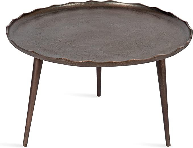 Kate and Laurel Alessia Round Coffee Table, 25x25x15, Bronze | Amazon (US)