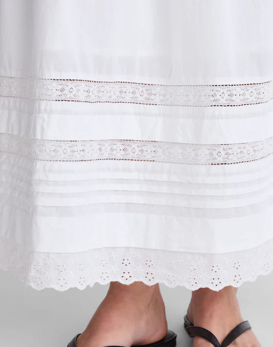 Pintucked Midi Skirt | Madewell