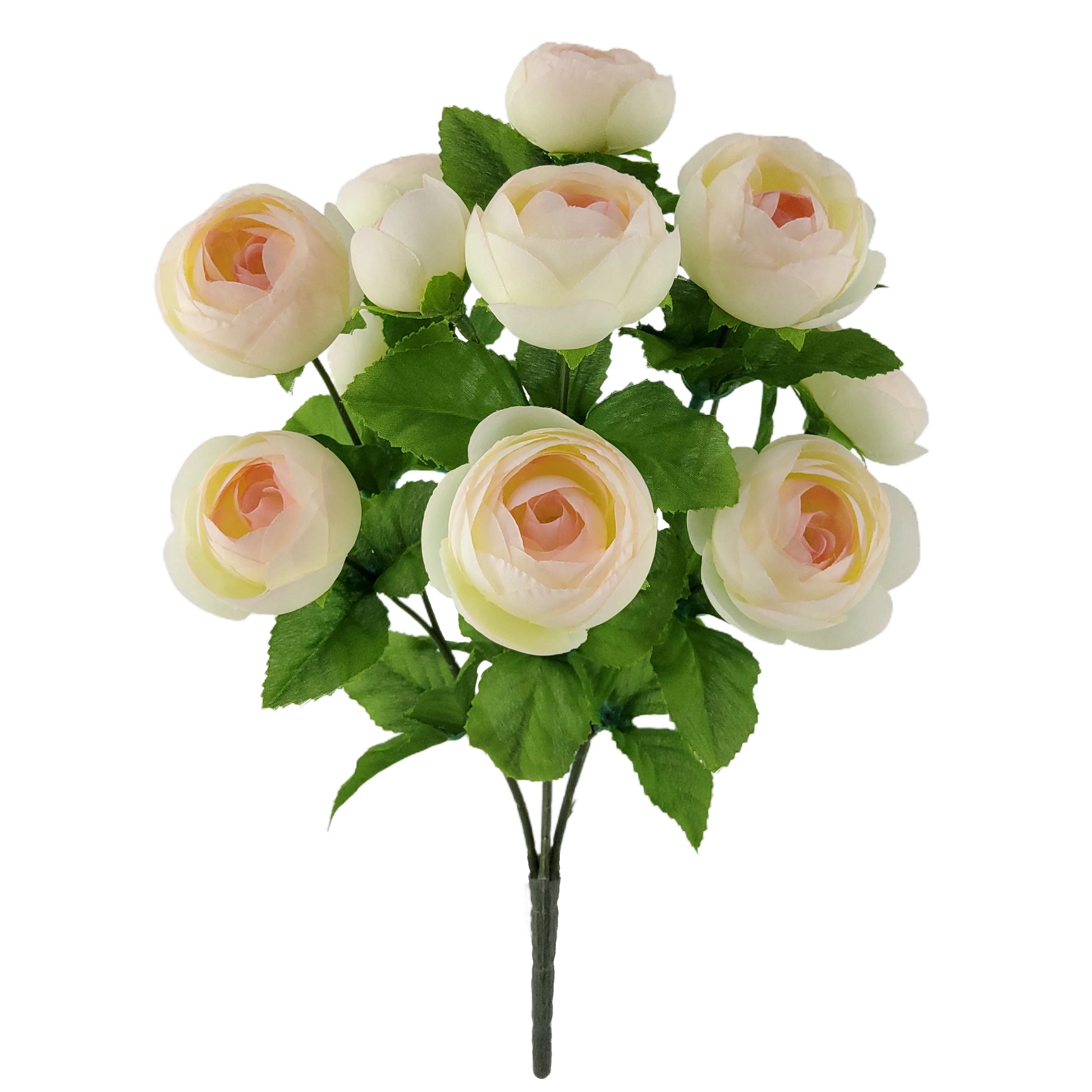 Mainstays Indoor Artificial Flower Ranunculus Bush, Lt Pink Color. Assembled Height 15" | Walmart (US)