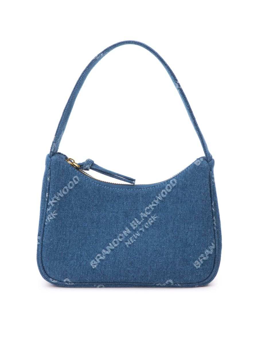 Denim Logo Shoulder Bag | Saks Fifth Avenue