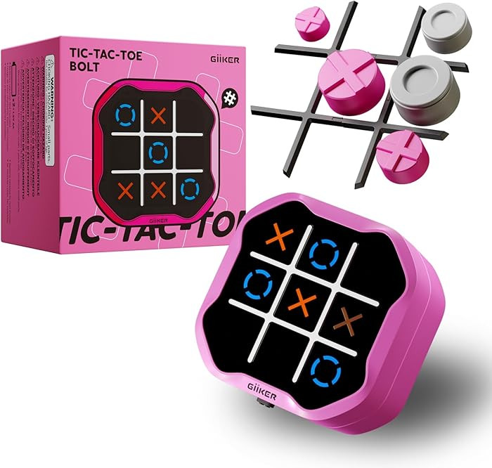 GiiKER Tic Tac Toe Bolt Game, Original 3-in-1 Handheld Games, Portable Travel Games for Car Ride,... | Amazon (US)
