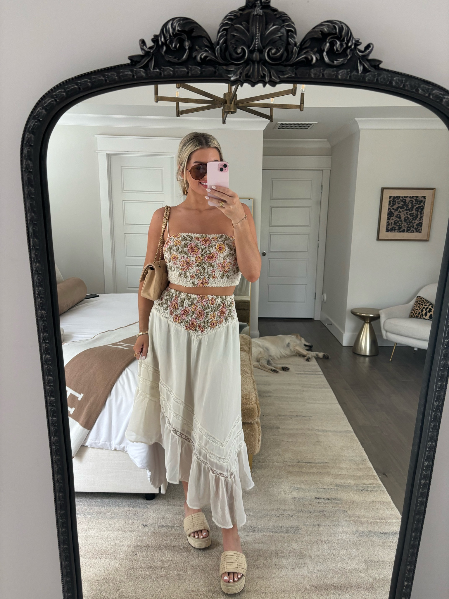 Wearing a medium in this set! So cute for vacation, brunch, or dinner! 🤍 

#LTKtravel #LTKstyletip #LTKshoecrush