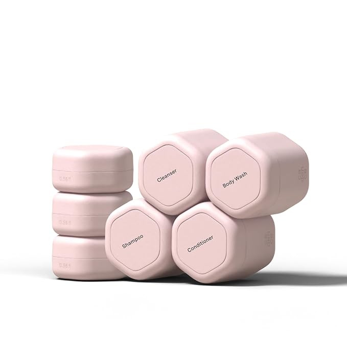 Cadence Travel Containers - Daily Routine Capsule Set - Magnetic Containers with Lids,4 Flex Medi... | Amazon (US)