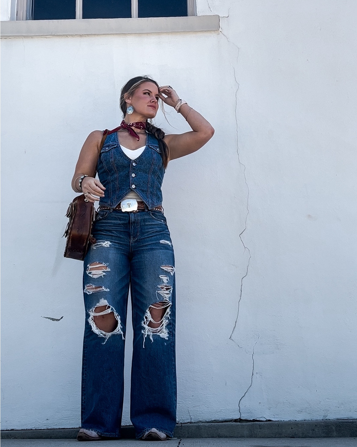 Denim on denim on repeat! Western forever!

#LTKmidsize #LTKfindsunder100 #LTKstyletip