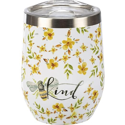 Primitives by Kathy Kind Bee Themed Stainless Steel Wine Tumbler | Amazon (US)