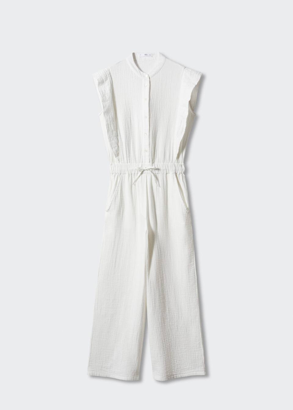 Button textured jumpsuit | MANGO (US)