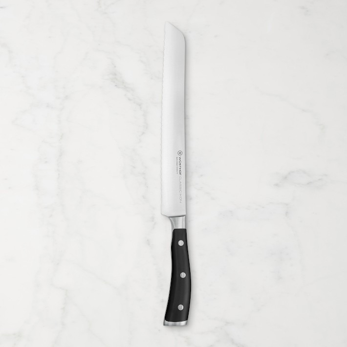 Wüsthof Classic Ikon Double-Serrated Bread Knife, 9" | Williams-Sonoma