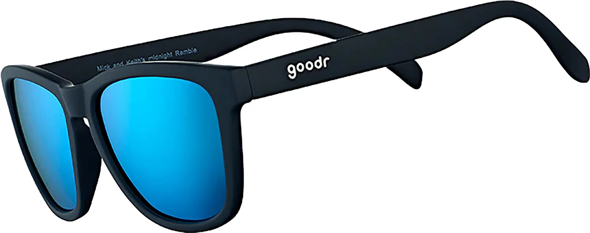 goodr Mick And Keith's Midnight Ramble Sunglasses, Men's, Black/Blue | Great Father's Day Gift | DICK'S Sporting Goods