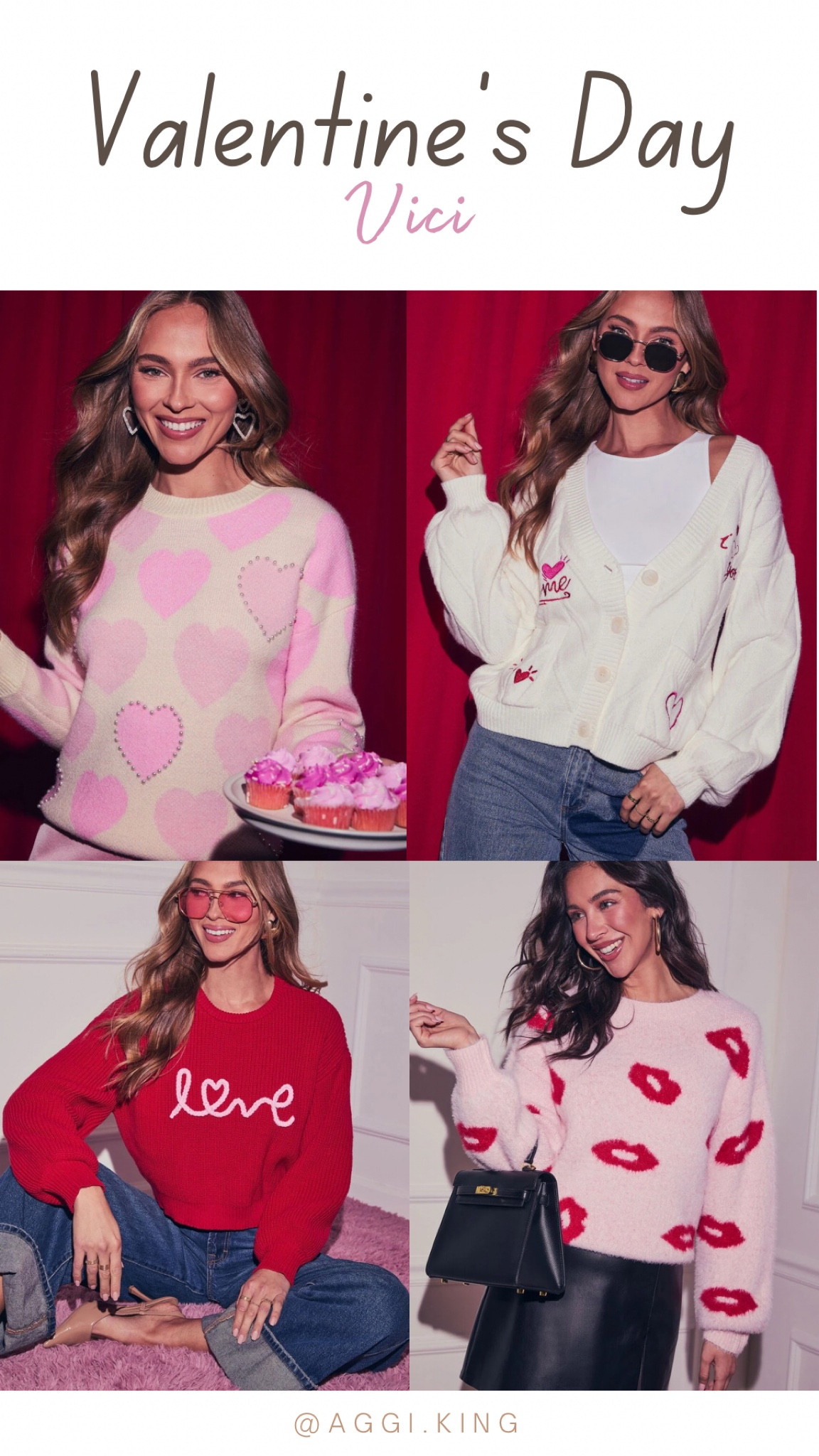 #vici #valentinesday #sweater #pink #red 

#LTKWatchNow #LTKFindsUnder100 #LTKStyleTip