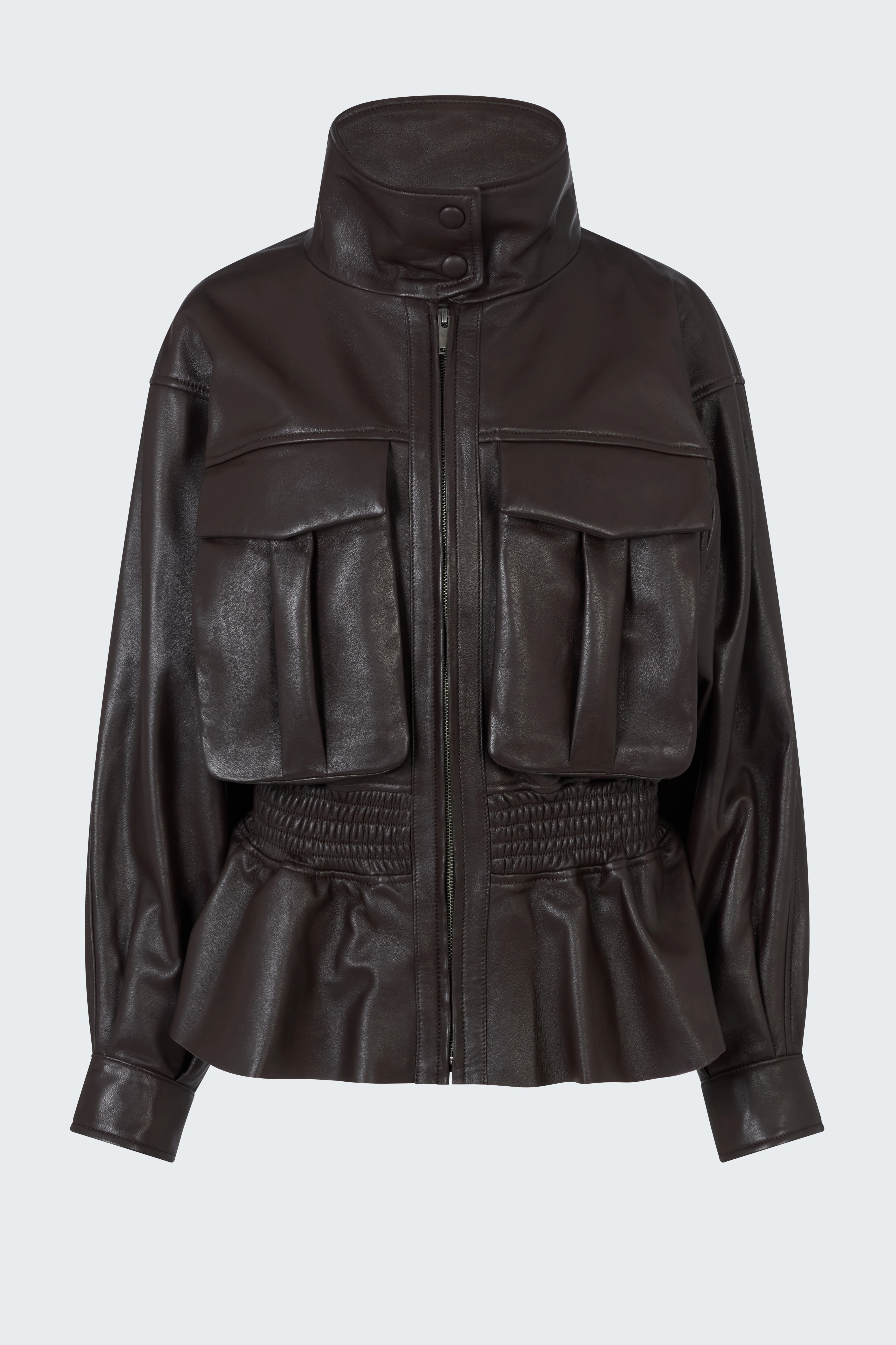Hazel Leather Jacket | DUCIE