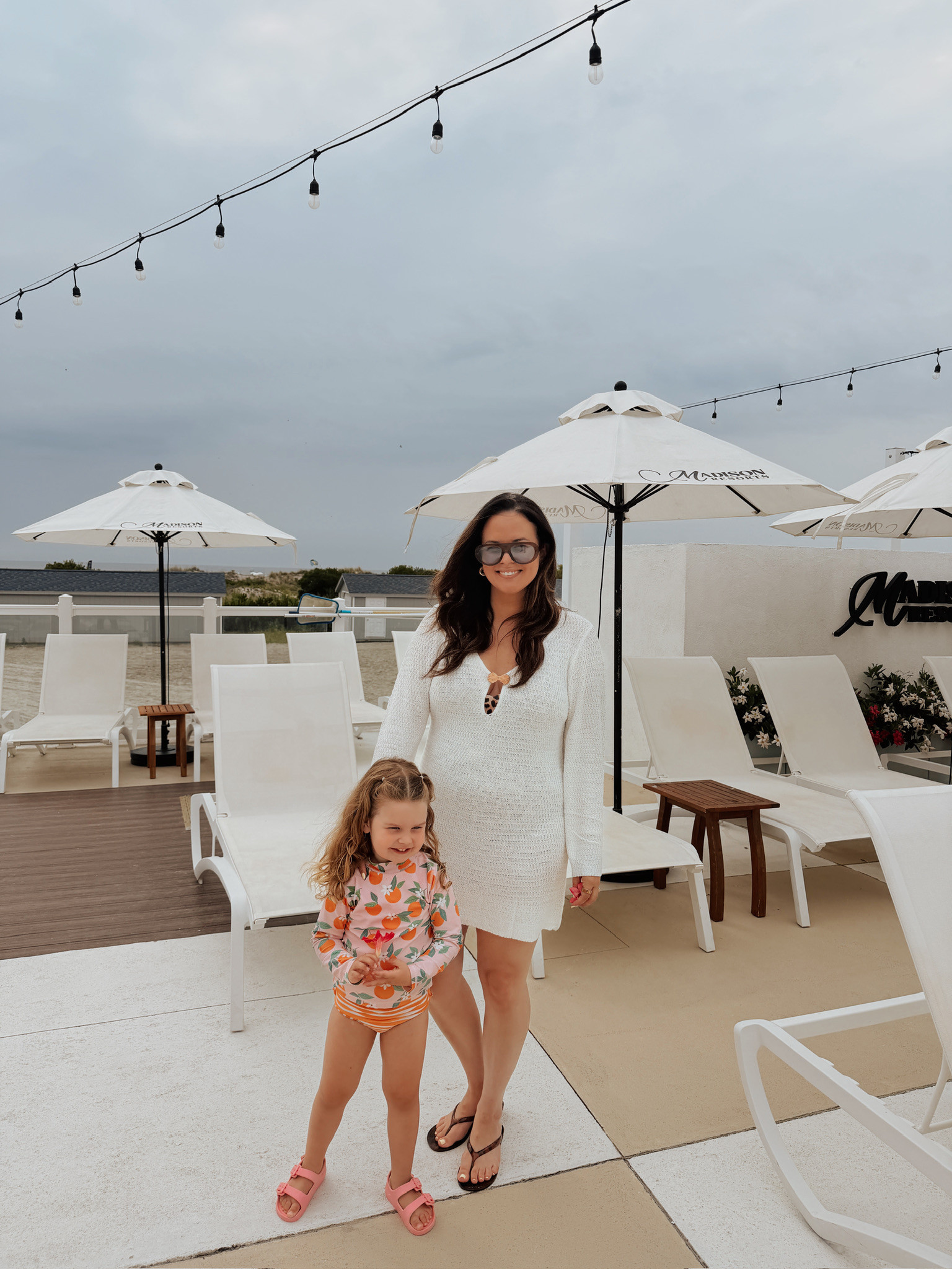 wearing a large in the swim, XL in the coverup 

 #LTKSeasonal #LTKMidsize