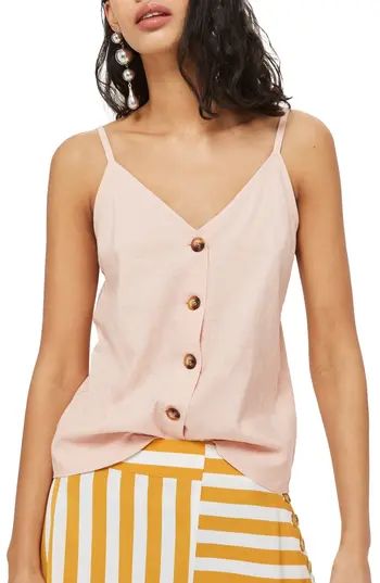 Women's Topshop Button Through Camisole Top | Nordstrom