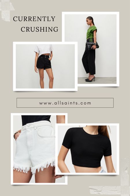 Currently crushing on these summer styles from All Saints! I just purchased these tops and shorts and they are sooo soft and amazing y’all!! 

Summer style, summer shorts, denim shorts, black crop top, summer top, fringe shorts, denim, summer denim 

#LTKunder100 #LTKstyletip #LTKFind