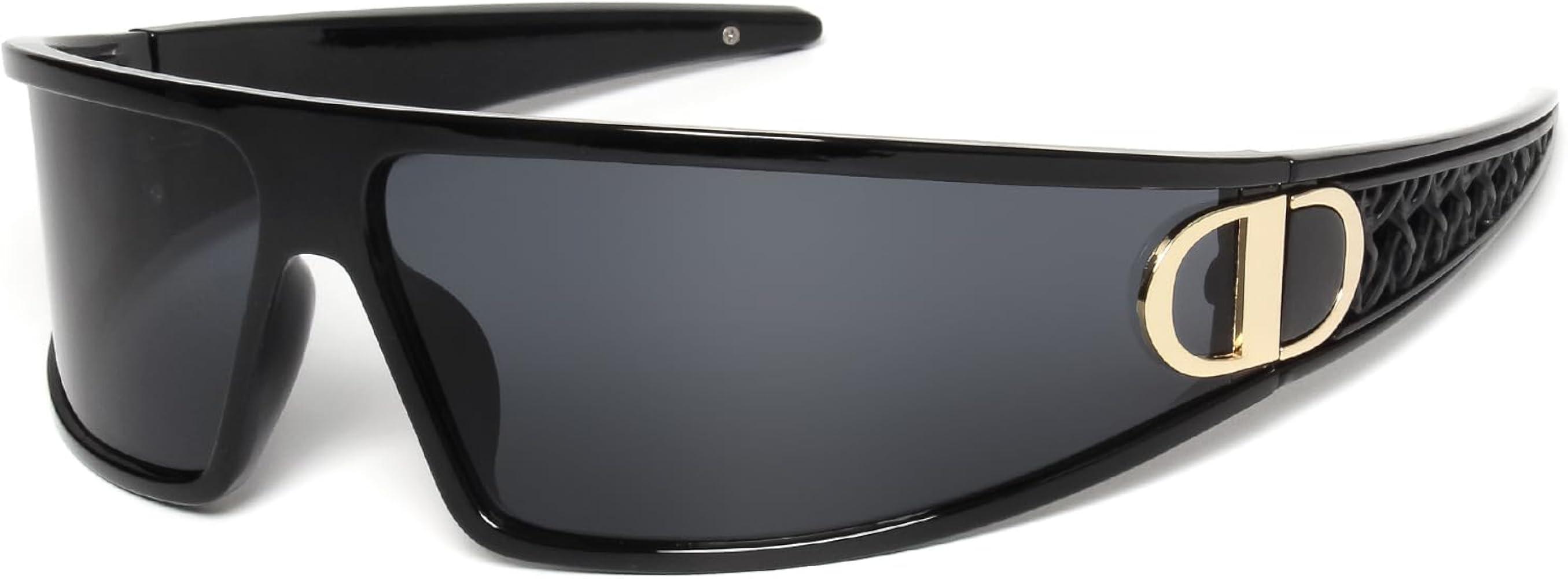Y2K Sunglasses Wrap Around Futuristic Sunglasses for Women Men Fashion Sport Shades Sun Glasses U... | Amazon (US)