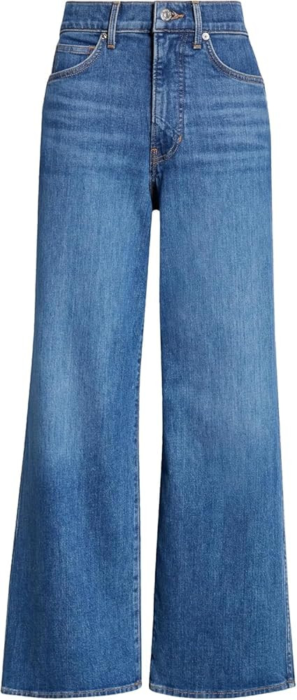 Veronica Beard Women's Taylor High Waist Crop Wide Leg Jeans Serendipity | Amazon (US)