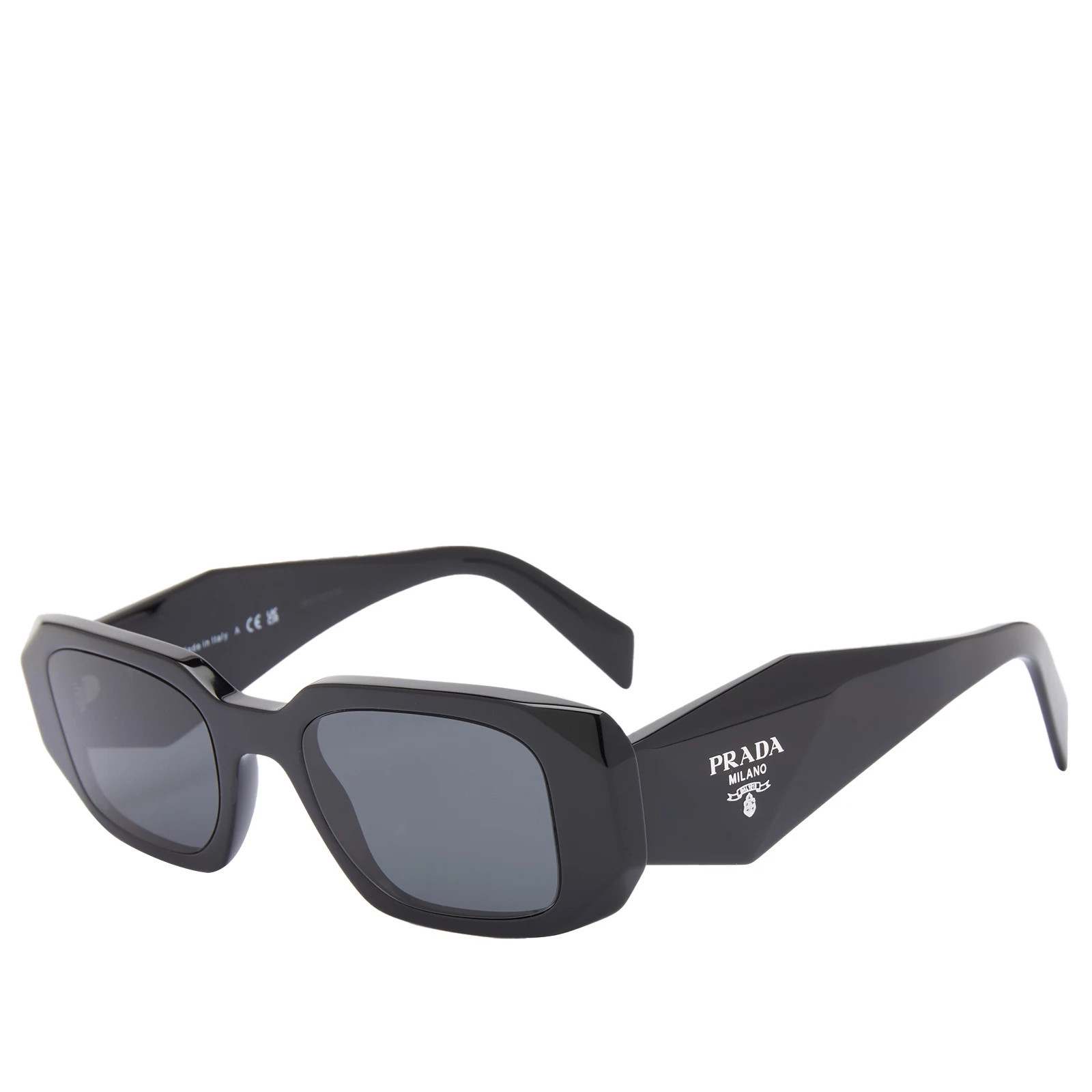 Prada Eyewear Women's Prada PR 17WS Symbole Sunglasses in Black | END. Clothing