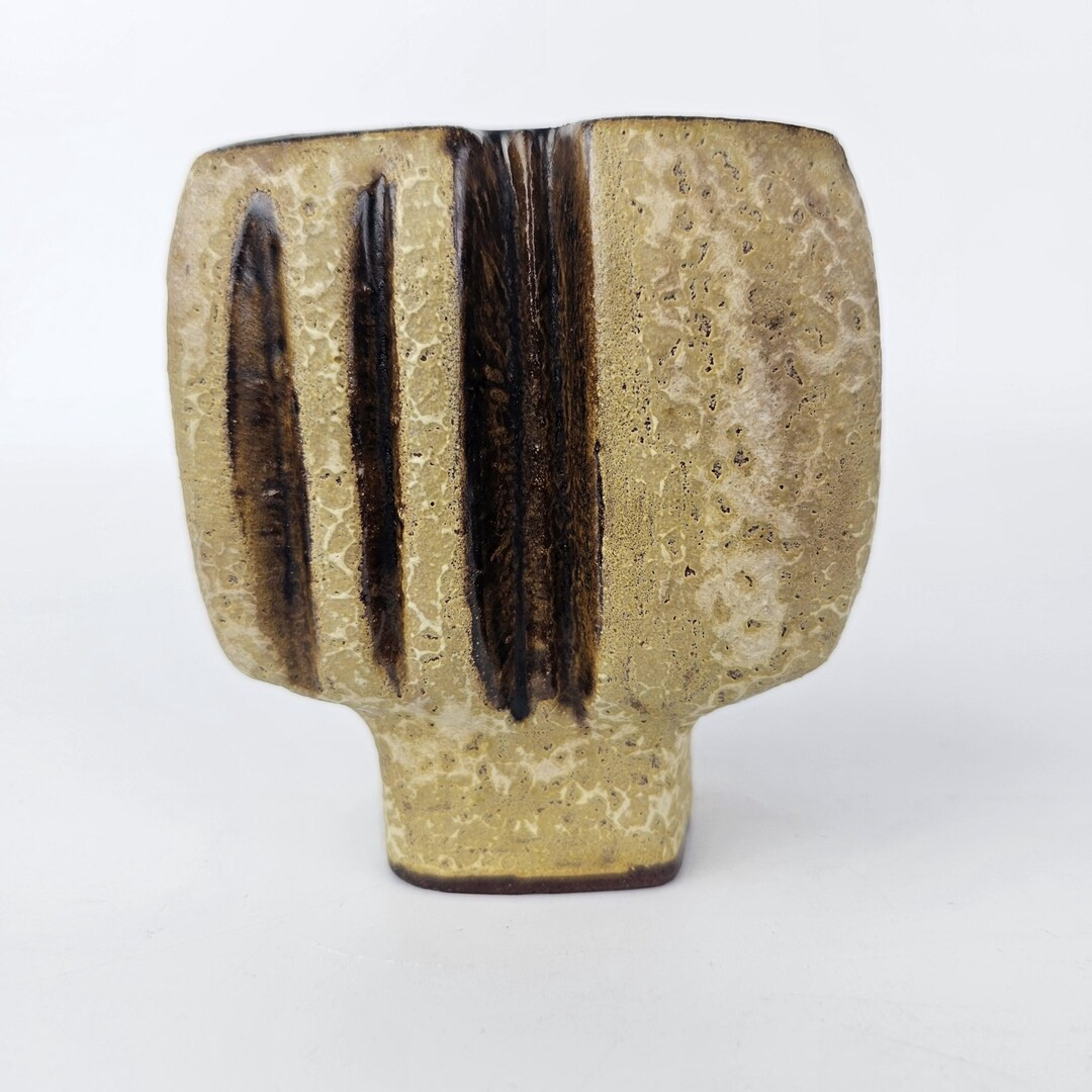 Vintage West German Vase Made by Schaffenacker. Shape Number V21. Colours: Various Shades of Brow... | Etsy (US)