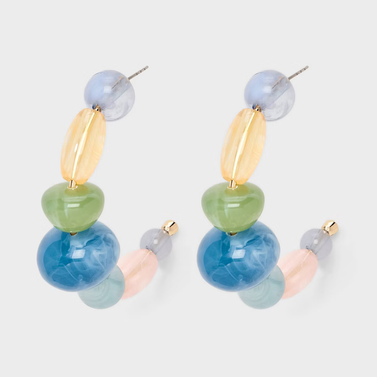 Beaded Hoop Earrings - A New Day™ | Target