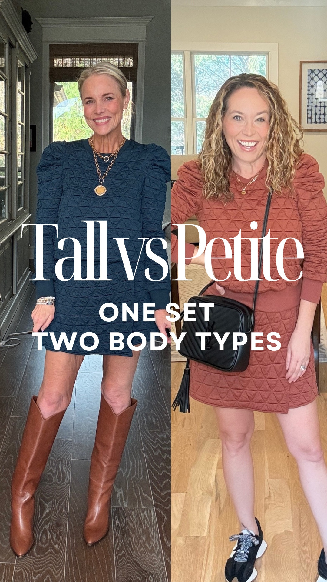 Ever hesitate to buy something because the person you see it on looks nothing like you? We’ve got you covered! ✨

Two women, two different heights, one amazing set! Whether you’re tall like Lauren (5’8”, wearing a size M) or petite like Leslie (5’1”, wearing a size S), this Amazon set is a winner for all body types.

Comment SHOP to receive a DM with the links! ⬇️ Would you wear this look? Let us know below!

#TallVsPetite 
#MidlifeStyle
#amazonfashion 
#affordablefashion
#outfitinspo
#over50style 
#lookalike
#shopltk
#ltkover50
#ltkover40
#lookforless
#getyourcolonoscopy
#laurenoggsgee
#lesliekerriganstyle


#LTKWatchNow #LTKFindsUnder50 #LTKOver40