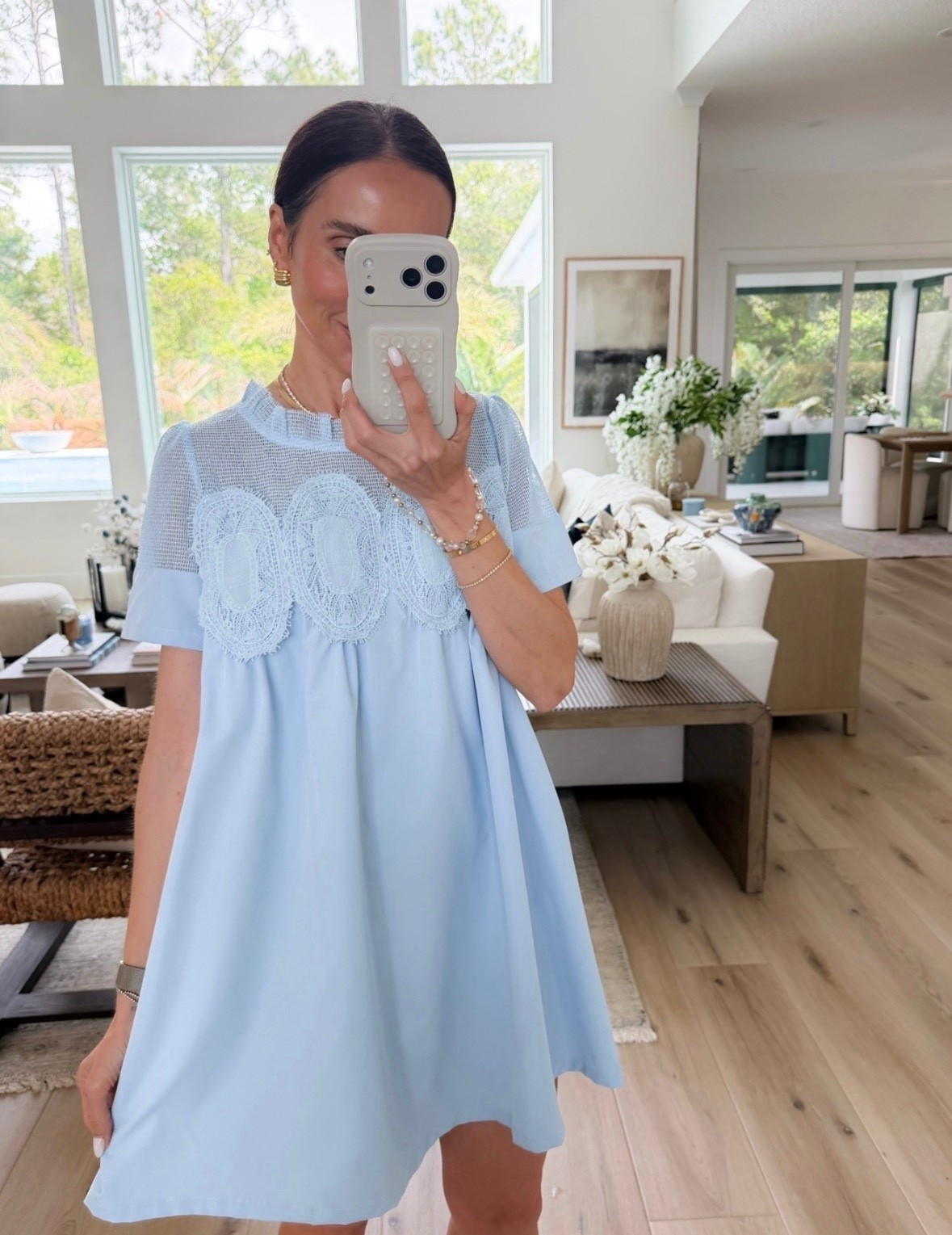 This dress is so cute and easy for spring, the light blue is having a moment and the fit is super flattering and breezy. One of those throw on and go pieces that still looks put together.

spring dress, light blue dress, easter outfit, mothers day dress, feminine style, easy outfit, casual chic, warm weather style, affordable fashion, annabrstyle

#LTKootd #LTKSeasonal #LTKTravel