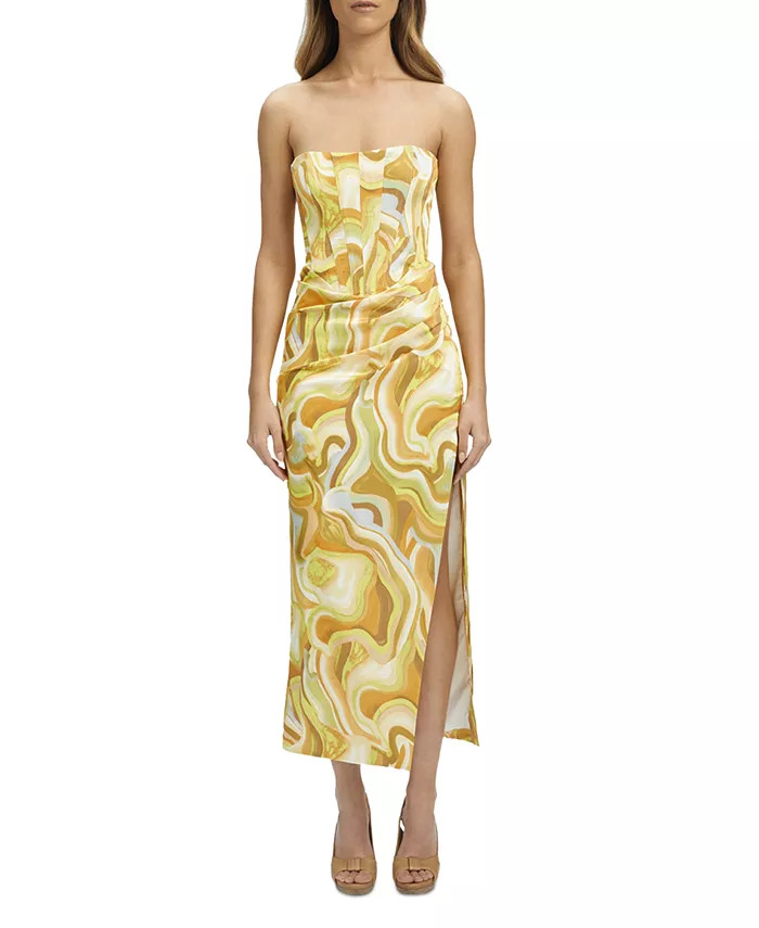 Women's Tiani High-Slit Strapless Maxi Dress | Macys (US)