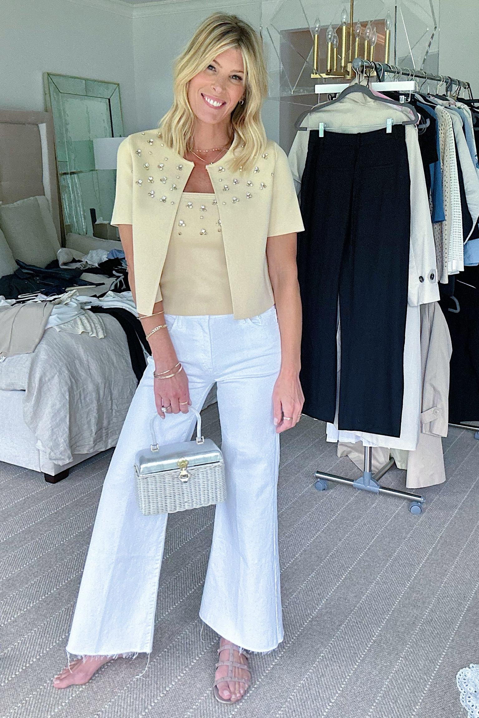 💛 embellished top is from ZARA. I looked for online and couldn’t find it, but I did link the jeans below. The bag is my grandmother’s, and the shoes are old.


#LTKOver40 #LTKFindsUnder50 #LTKStyleTip