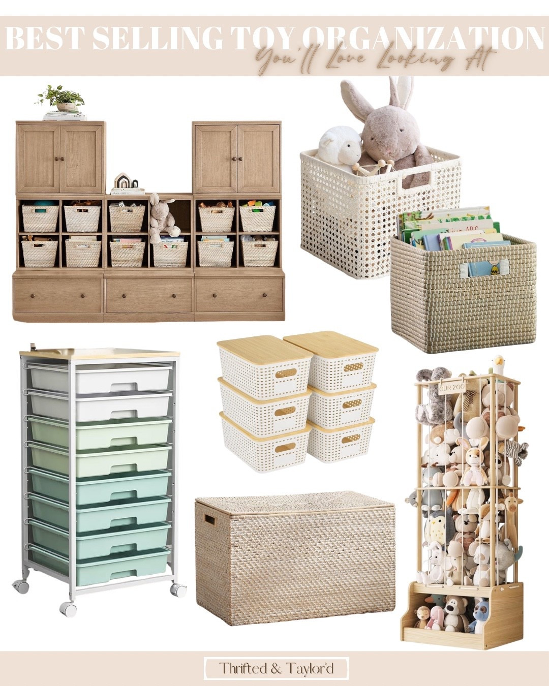 Best selling toy organization you’ll love looking at — rounded up with pretty woven baskets, modern bins, rolling carts, and functional organizers that actually make the house feel calmer. These are the most clicked and loved pieces for playrooms and kids rooms right now. Shop all these toy storage favorites below. 

#LTKKids #LTKmomlife #LTKHome