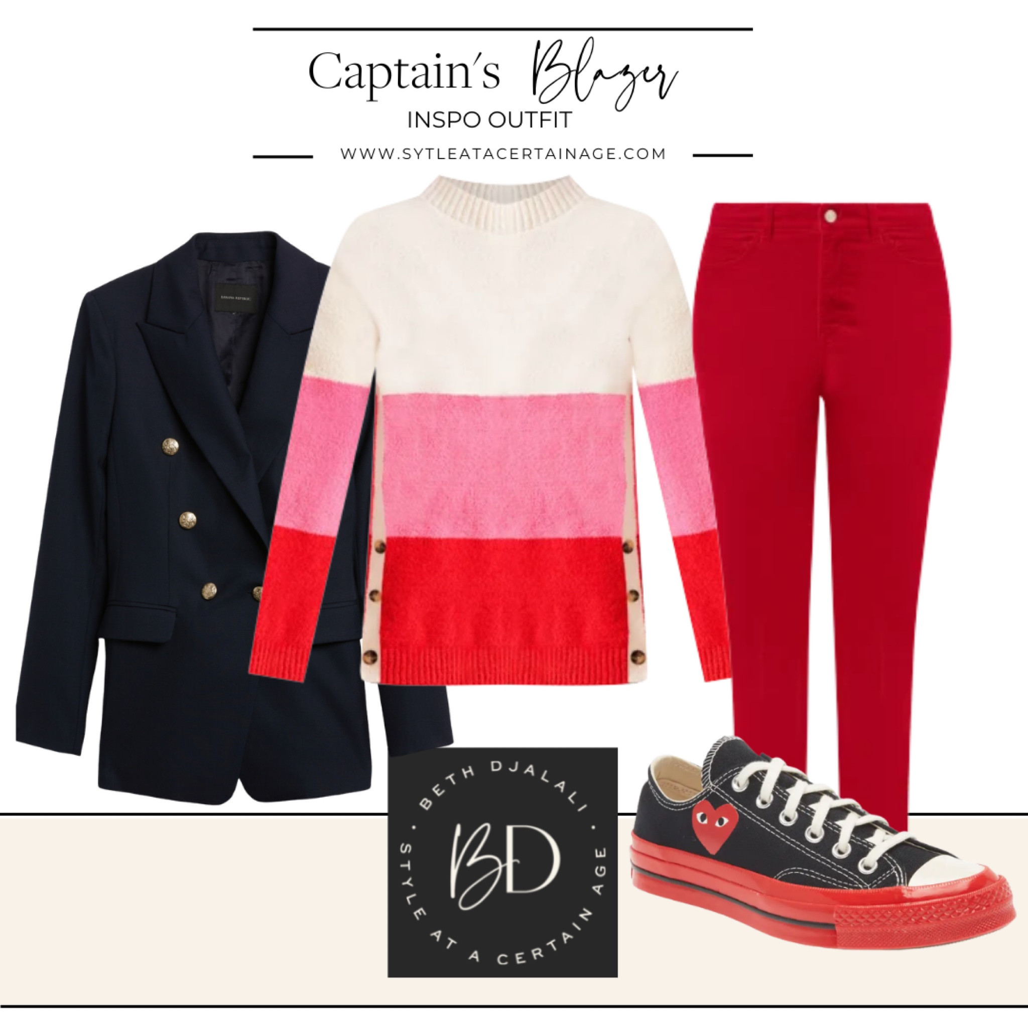 Captain’s blazer inspiration outfit

#LTKFind