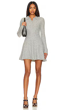 L'Academie x Marianna Izel Mini Dress in Heather Grey from Revolve.com | Revolve Clothing (Global)