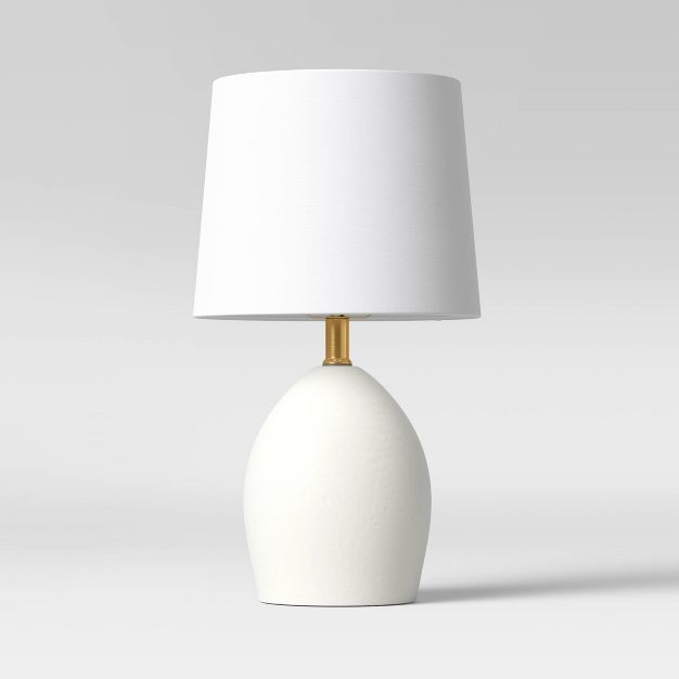 Casual Ceramic Table Lamp White (Includes LED Light Bulb) - Threshold™ | Target