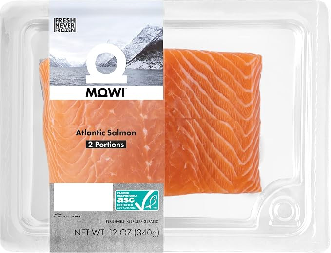 MOWI Essential Atlantic Salmon Portions 2-portions 12 oz, Fresh Never Frozen | Amazon (US)