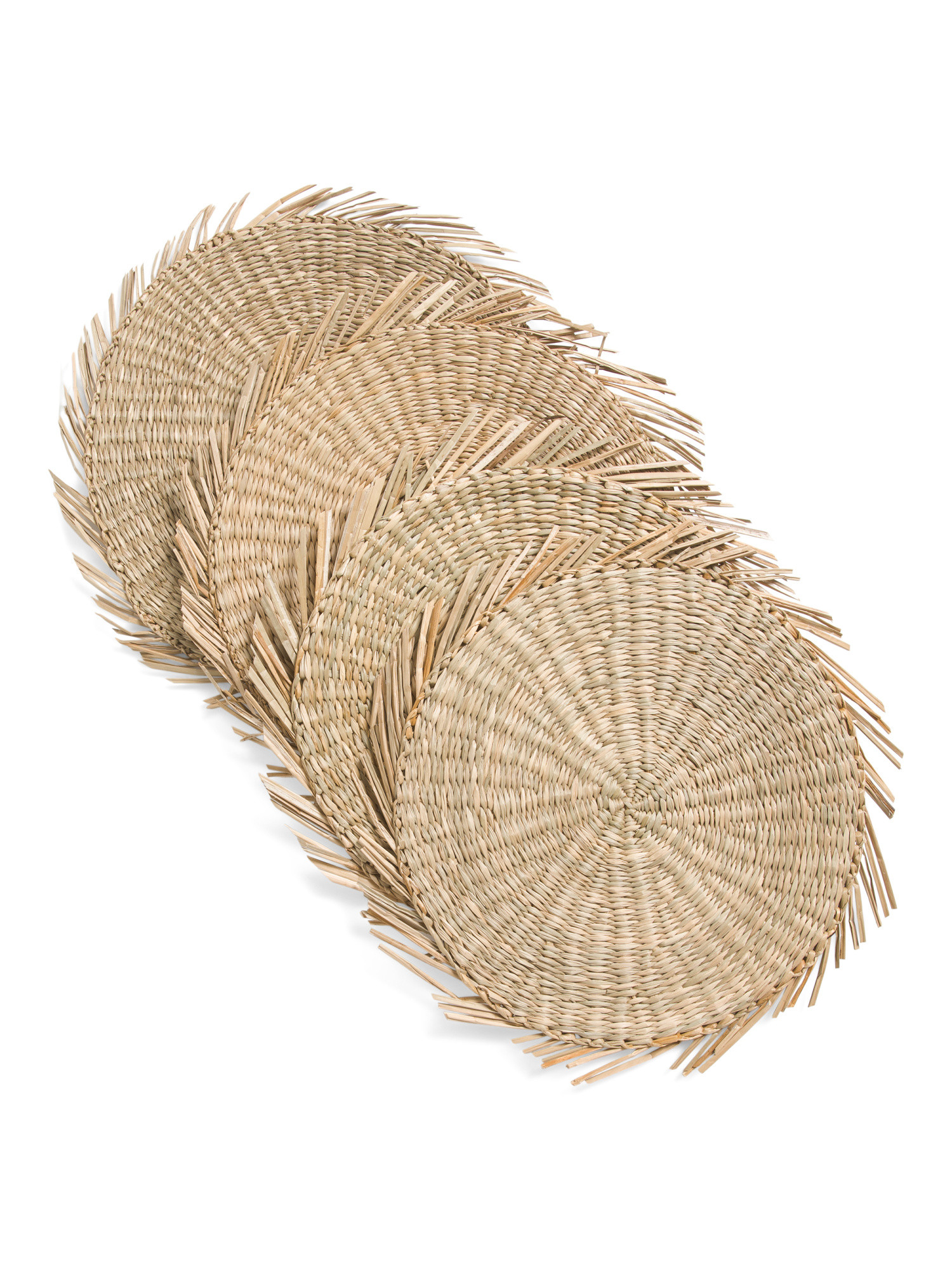 Set Of 4 Natural Seagrass Round Placemats | Global Home | Marshalls | Marshalls