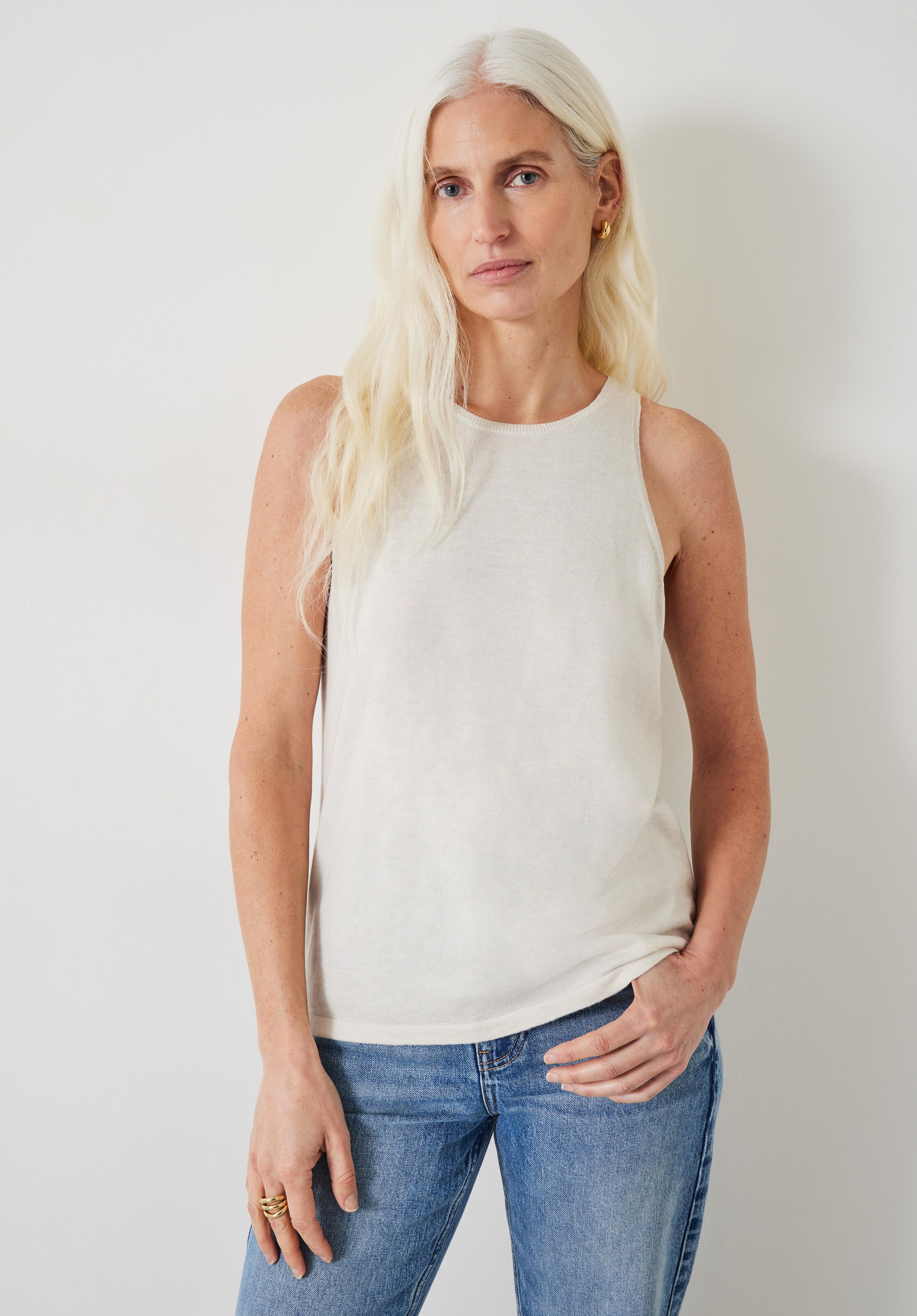 Jada Fine Gauge Knitted Tank Top | Hush UK