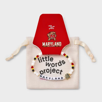 Little Words Project University of Maryland Beaded Bracelet - Red/White | Target