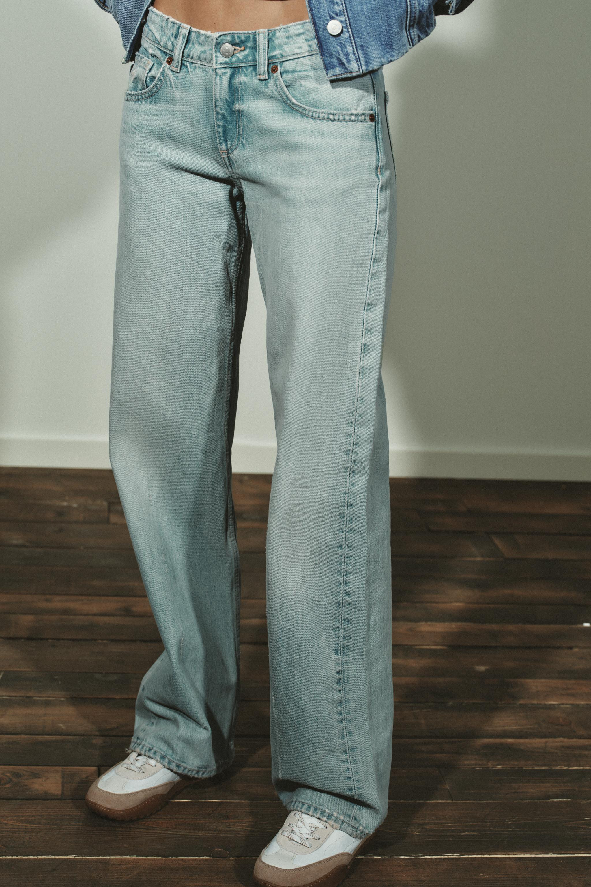 TRF WIDE LEG LOW RISE JEANS | Zara US